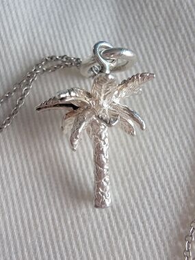 Tiffany & Co. Silver Palm Tree Pendant Necklace - Women Jewelry